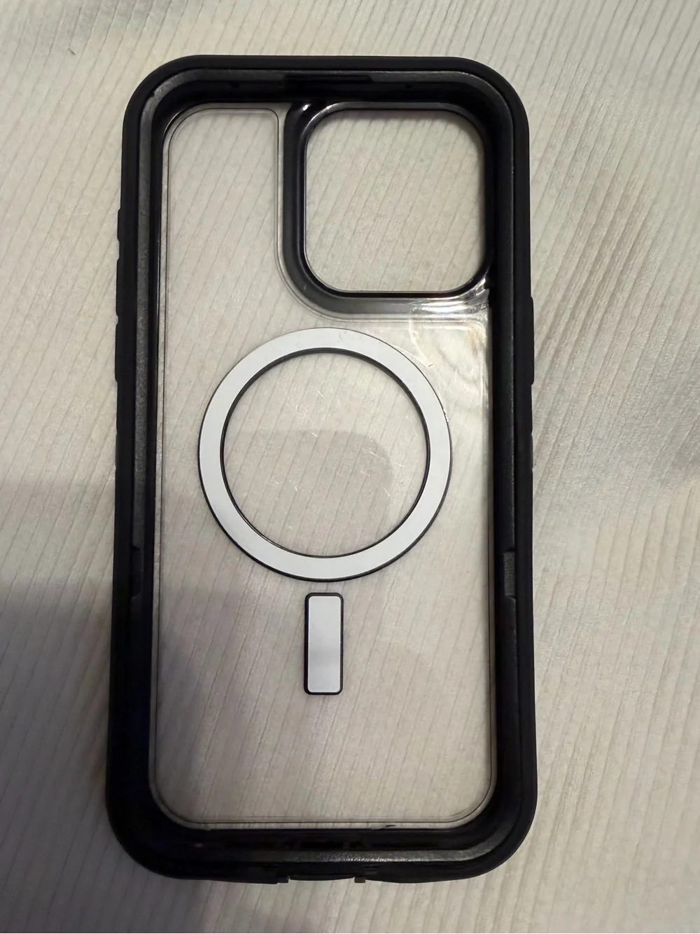 Apple Clear MagSafe iPhone Case with Black Trim iPhone 15 pro‎ max
